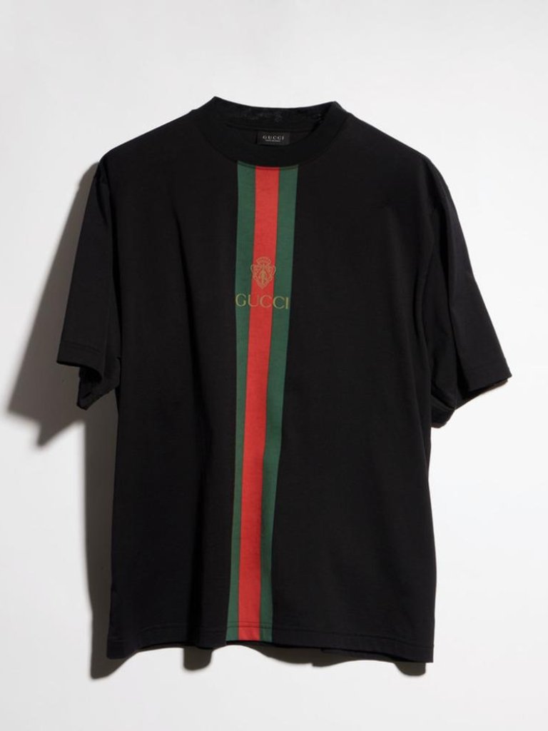 Gucci T-Shirt With Logo Anche Web Detail Tag Size L Men